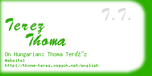 terez thoma business card